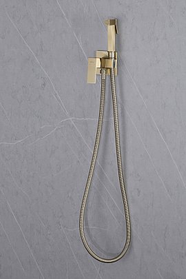 Гигиенический душ Abber Daheim AF8226G со смесителем, матовое золото