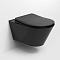 Унитаз подвесной безободковый Boheme Avva 972-B черный матовый - 2 изображение
