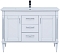 Комплект мебели для ванной Aquanet селена 120 см, белая, серебро - 7 изображение