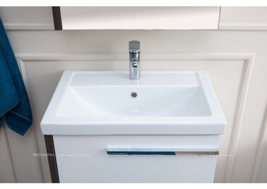 Комплект мебели для ванной Aquanet Фостер 60 эвкалипт мистери/белый - 17 изображение