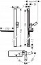 Душевая штанга Hansgrohe Unica E 90 см 27640600, черный хром - изображение 2
