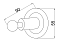 Крючок Boheme Murano 10906-W-BR бронза - 3 изображение