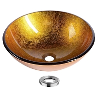 Раковина-чаша 42 см Sapho Beauty 2501-19s золото / оранжевый1