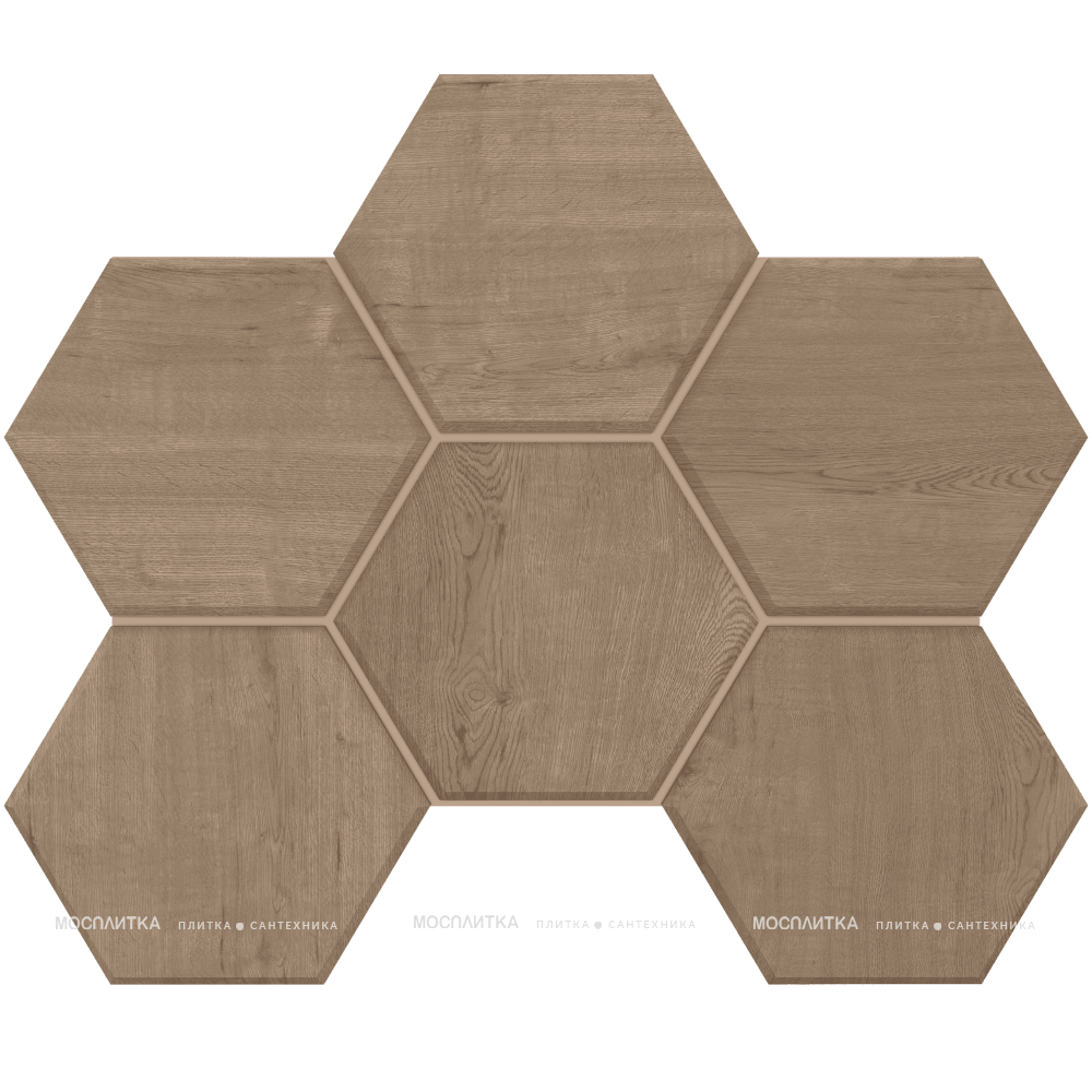 Мозаика CW03 Hexagon 25x28,5 непол.