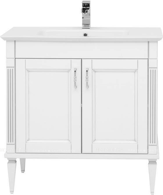 Комплект мебели для ванны Aquanet Селена 70 см, белая, серебро - изображение 4