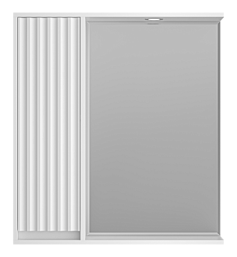 Зеркальный шкаф Brevita Balaton 75 см BAL-04075-01-Л левый, с подсветкой, белый