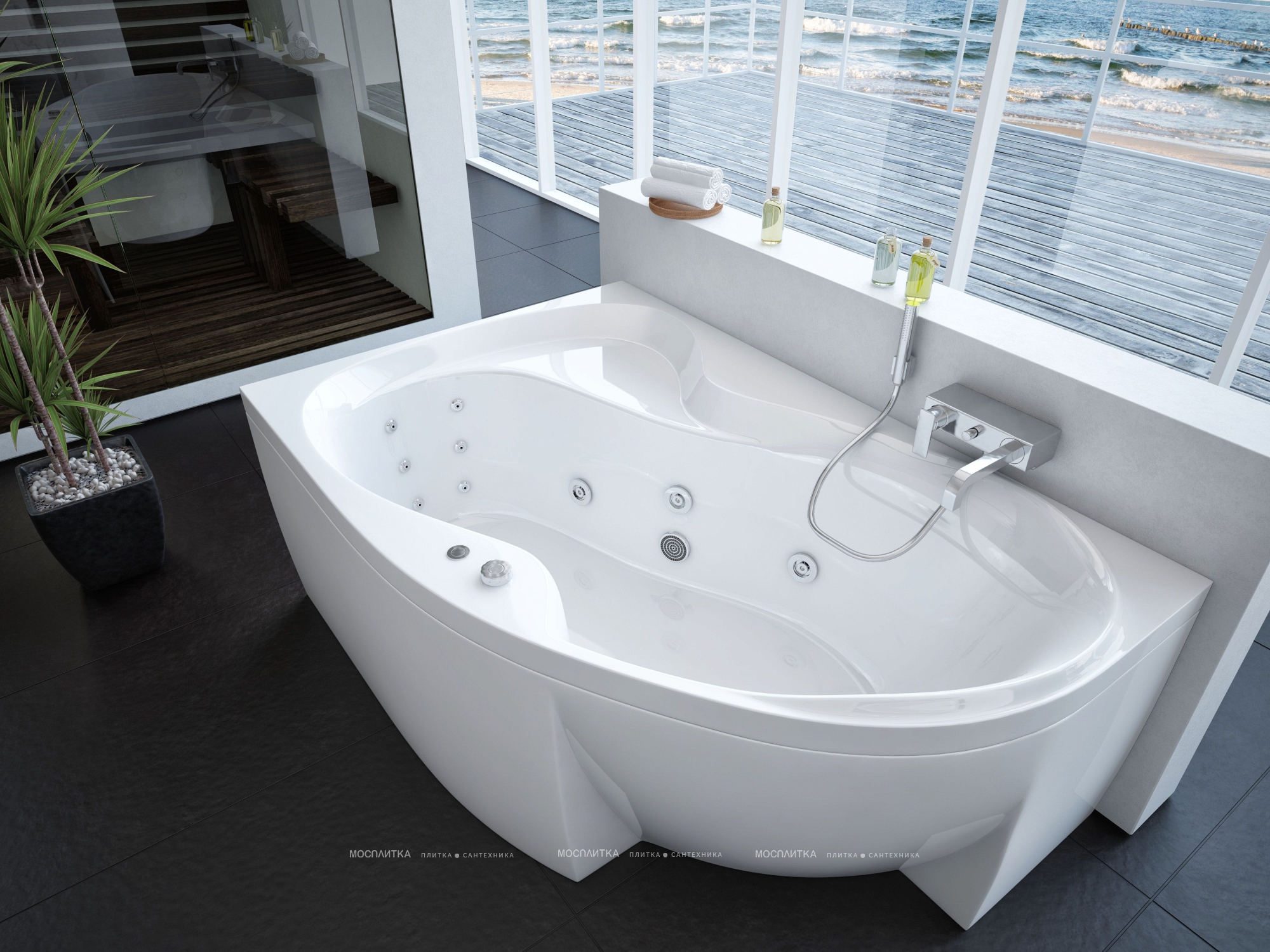Акриловая ванна Aquatek Вега 170 см L на сборно-разборном каркасе - изображение 4