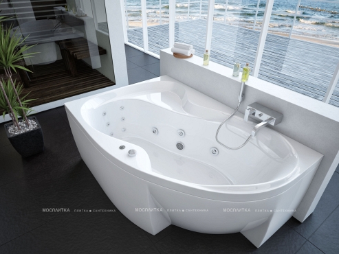 Акриловая ванна Aquatek Вега 170 см L на сборно-разборном каркасе - 4 изображение
