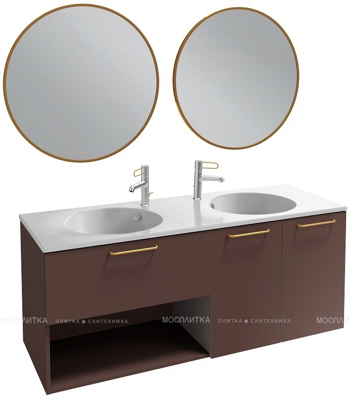 Зеркало Jacob Delafon Odeon Rive Gauche 50 см EB1176-S32 светло-коричневый сатин - изображение 2