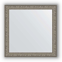 Зеркало в багетной раме Evoform Definite BY 3136 64 x 64 см, виньетка состаренное серебро