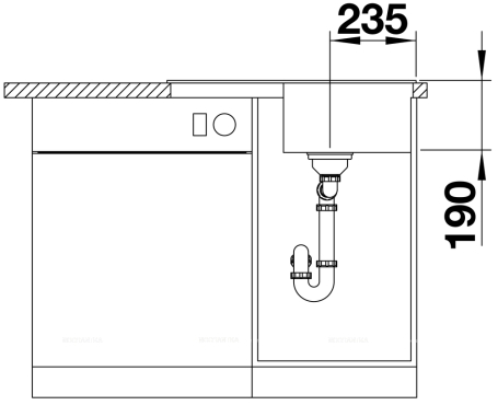 Кухонная мойка Blanco Zia 45 S Compact 524724 жемчужный - 5 изображение
