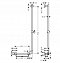 Душевая штанга Hansgrohe Unica Comfort 110 см, 26404400, левосторонняя, белая/хром - изображение 3