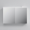 Зеркальный шкаф с LED-подсветкой Am.Pm Spirit 2.0 M70AMCX1001WG, 100 см, цвет: белый, глянец - изображение 3