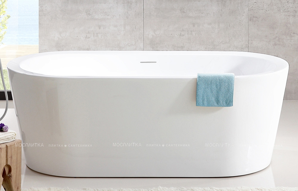 Акриловая ванна Abber 170х80 см AB9345-1.7, белый - изображение 2