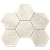 Мозаика Ametis  DA01 Hexagon 25x28,5 непол. 10 мм