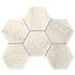 Мозаика Ametis DA01 Hexagon 25x28,5 непол. 10 мм 