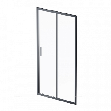 Душевая дверь Am.Pm Gem W90G-110-1-195BT 110 см,стекло прозрачное, профиль черный матовый - 7 изображение