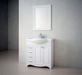Зеркало Corozo Классика 80, белое