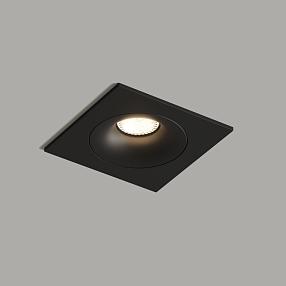 Встраиваемый светильник, IP 20, 50 Вт, GU10, черный, алюминий, DK2121-BK