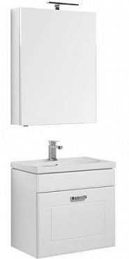 Комплект мебели для ванной Aquanet Рондо 70 1 ящик зеркало Камерино белый