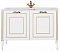 Комплект мебели для ванной Aquanet Паола 120 белый/патина золото - 2 изображение
