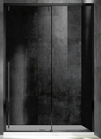 Душевая дверь Vincea Lugano VDS-1L120CGB-1 120 см черный, стекло тонированное, Easy Clean1