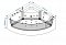 Акриловая ванна Grossman GR-15000 с гидромассажем, 150x150 см, белая - изображение 7