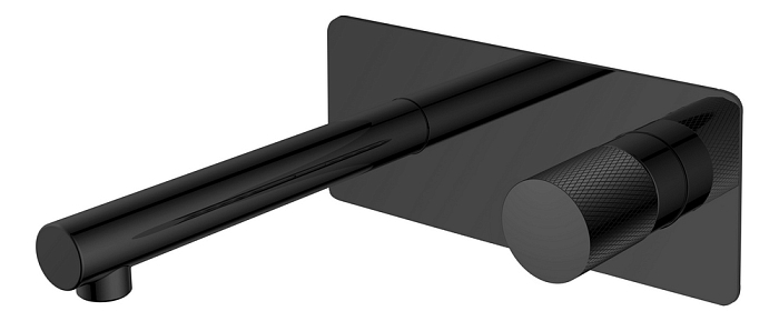 Смеситель Boheme Stick 125-BB.2 для раковины, black touch black