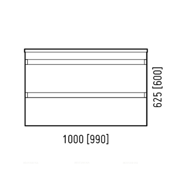 Тумба для комплекта Corozo Алабама 100 см SD-00000568 белый - 5 изображение