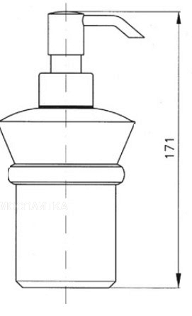 Дозатор для жидкого мыла Nicolazzi Classica C1489 BZ, бронза - изображение 2