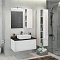 Зеркальный шкаф Comfortу Милан-90 белый - изображение 3