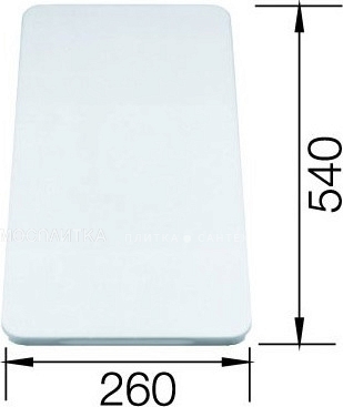 Разделочная доска Blanco 210521 для моек, белый - изображение 3