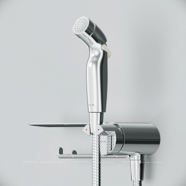Гигиенический душ Am.Pm Func F0H8F900 со смесителем, хром глянец - 4 изображение
