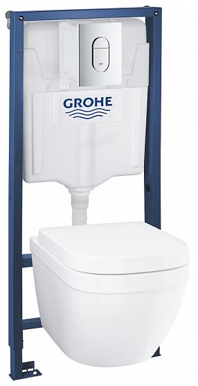 Комплект Grohe Solido 39536000 безободковый с крышкой-сиденьем микролифт