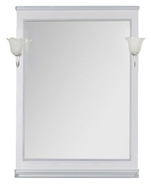 Зеркало Aquanet Валенса 70 белый краколет/серебро - 5 изображение
