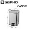Ведро для мусора Sapho Simple Line GAQ003 хром - 6 изображение