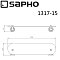 Полка Sapho Diamond 1317-15 хром - изображение 3