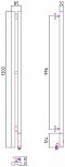 Полотенцесушитель электрический Сунержа Нюанс 2.0 120х8,5 см 00-0543-1253 без покрытия - 5 изображение