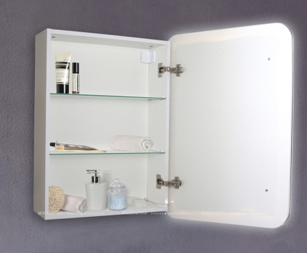 Зеркальный шкаф Azario Фиджи 60 см LED-00002364 с подсветкой - 3 изображение