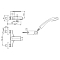Смеситель для ванны с душем Paini Ghibli 44CR105E хром глянец - 3 изображение