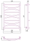 Полотенцесушитель водяной Сунержа Ажур 80х50 см 00-0255-8050 без покрытия - 3 изображение