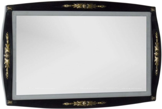 Зеркало Aquanet Виктория 120 00183927 черный / золото - 2 изображение
