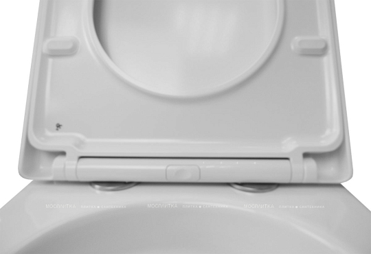 Унитаз подвесной безободковый Azario Fora AZ-0017-UQ1 с крышкой-сиденьем микролифт, белый - 9 изображение
