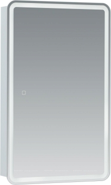 Зеркальный шкаф Aquanet Оптима 50 с LED подсветкой - 2 изображение