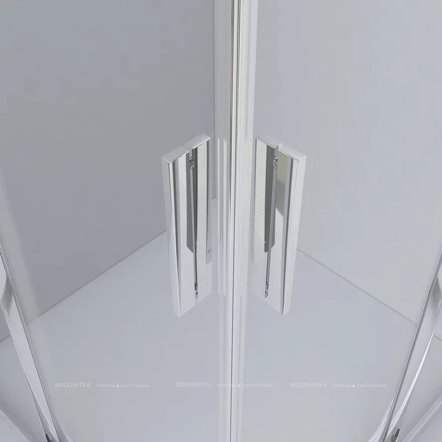 Душевой уголок Vincea Garda 90x90 см, VSQ-1G900CH, профиль хром, стекло рифленое - 4 изображение