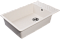 Кухонная мойка GranFest Quarz 75,3, прямоугольная, цвет белый - 2 изображение