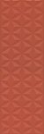Керамическая плитка Kerama Marazzi Плитка Диагональ красный структура обрезной 25х75