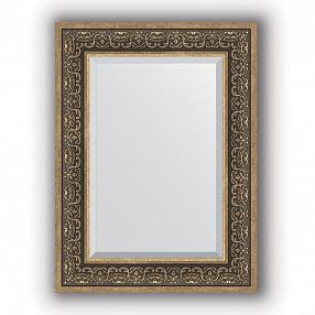 Зеркало в багетной раме Evoform Exclusive BY 3397 59 x 79 см, вензель серебряный