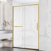 Душевая дверь Vincea Slim Soft 130x200 см, VDS-1SS130CLG, профиль золото, стекло прозрачное