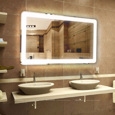 Зеркало Art&Max Latina 100 см AM-Lat-1000-800-DS-F с подсветкой - 4 изображение